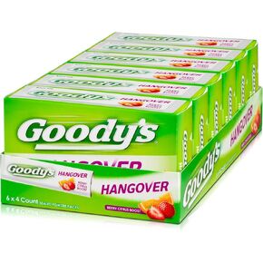 Goody's Hangover Powders, Fast Pain Relief & Boost of Alertness, Berry Citrus Flavor Dissolve Packs, 16 Individual Packets
