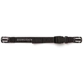GORUCK Rucksack Training Sternum Strap - Adjustable Front Backpack Chest Belt w/Quick Release Military Grade Buckle for Secure Fit & Enhanced Stability, 17in x 7.5in, Redesign for Heavy Loads, Black