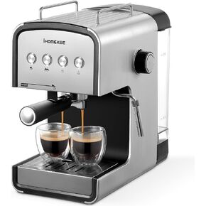 Espresso machine, CM6822 15 Bar Coffee Maker for Cappuccino and Latte Maker With Milk Frother, Removable Water Tank, Fast Heating Coffee Machine for Home, Office