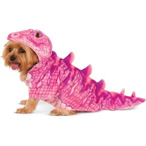Pink Dino Hoodie for Pet, Small
