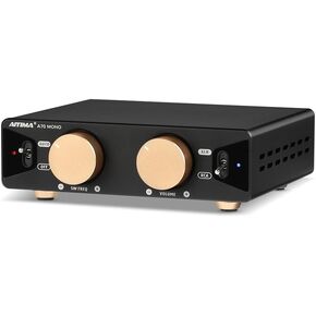 AIYIMA A70 Mono Amplifier with PFFB Home Audio Receiver,TPA3255 Class D Amp with Subwoofer for Home Theater Bookshelf Speaker,with XLR & RCA Inputs & Trigger Input
