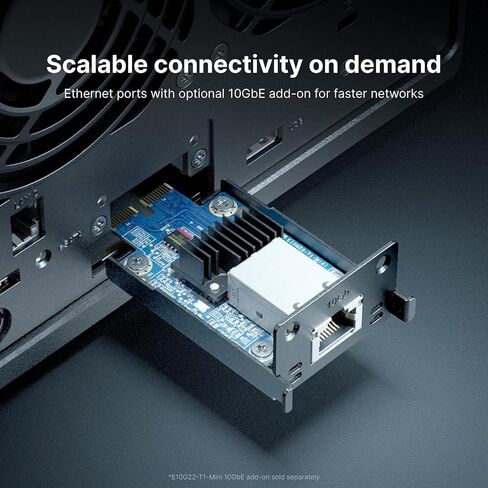 Synology DiskStation DS923+ 4-Bay NAS Enclosure Server | AMD Ryzen R1600 ثنائي النواة يصل إلى 3.1 جيجا هرتز | ذاكرة وصول عشوائي DDR4 سعة 8 جيجابايت | لا يوجد محرك أقراص ثابت مثبت | 256 جيجا بايت M.2 NVMe SSD in Kuwait