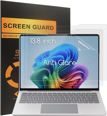 واقي شاشة KEANBOLL مكون من 3 قطع مضاد للتوهج مصمم لجهاز كمبيوتر محمول Microsoft Surface Laptop 7 بشاشة تعمل باللمس مقاس 13.8 بوصة (13.8 بوصة)، قلم سطحي متوافق مع درع مضاد لبصمات الأصابع (غير لامع) in Saudi Arabia