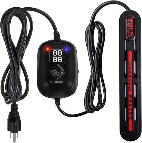 HiTauing Submersible Aquarium Heater,300W/500W Fish Tank Heater with Over-Temperature Protection and Anti-Dry Burn for Marine Saltwater and Freshwater in Kuwait