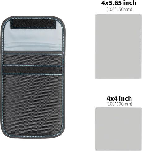 FOTGA 4x5.65 Inch Filter Pouch, Durable Waterproof Nylon Lens Filter Storage Case with Transparent Label Pocket, Holds 1 Square Filter 100x150mm Cinema Filter in Saudi Arabia