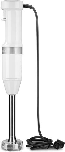 KitchenAid Variable Speed Corded Hand Blender with Accessories, White, KHBV83WH in Saudi Arabia