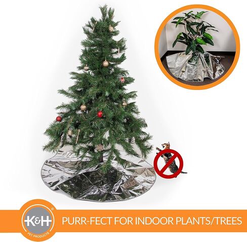 K&H Pet Products Cat Deterrent Mat for Pets, Cat Repellent for Indoor Cats, Guards & Keeps Pets of Furniture, Counters, Christmas Trees, Plants - Scats Cats Away Instantly - Silver 72 X 18 Inches in Saudi Arabia