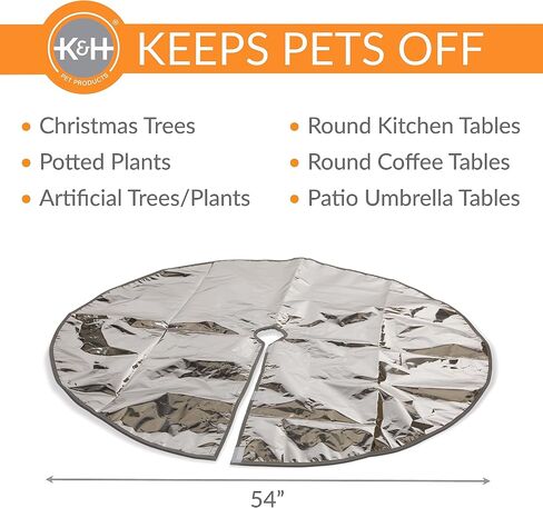 K&H Pet Products Cat Deterrent Mat for Pets, Cat Repellent for Indoor Cats, Guards & Keeps Pets of Furniture, Counters, Christmas Trees, Plants - Scats Cats Away Instantly - Silver 72 X 18 Inches in Saudi Arabia