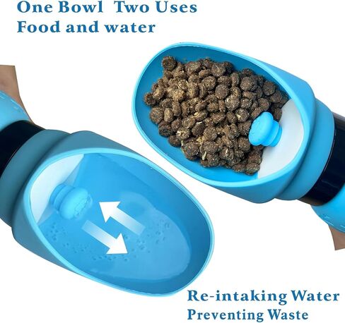 19 OZ,Portable Dog Water Bottle, Dog Travel Water Bottle,No Spill Leak Proof,Light Weight,Food Grade Silicone,Dog Outdoor Accessories for Walking, Hiking, Travel (Light Blue) in Saudi Arabia