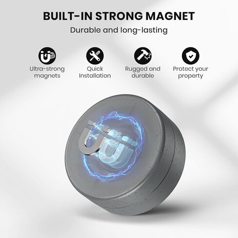 Ultra Magnetic AirTag Holder | Sealed from Water | Shatterproof | Cement Dirt Design | Compatible with Apple AirTag, Extra 3M Tape for Optional Mounting, AirTag Magnetic Case for Car, Truck-Urban Ash in Kuwait