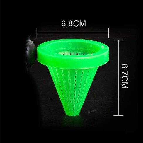 1 Pc White Cone Shape Aquarium Red Worm Fish Feeder with Suction 7cm Height Professional, Automatic Fish Feeders, Fish and Aquatic Pets in Saudi Arabia
