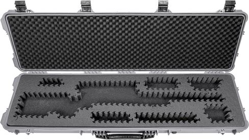 Eylar 53" Hard Rifle Case Equipped With Ragar Reconfigurable & Reusable XP Crosslinked Foam Insert, Waterproof, Shockproof Meets TSA Requirements in Saudi Arabia