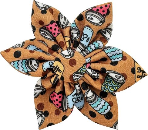 Huxley & Kent Pet Pinwheel | Harvest Check (Large) | Fall Collar Accessory for Dogs/Cats | Bow Collar Attachment | Cute, Comfortable Accessory | H&K Pinwheel for Pets in Saudi Arabia