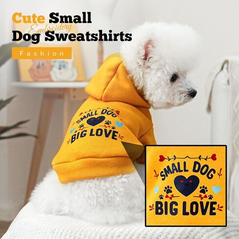Small Dog Hoodie Clothes Cute Pink Princess Fleece Dog Sweater for Small Dogs Cats Girl Warm Puppy Sweatshirt with Leash D Ring Fall Winter Small Pet Outfits Chihuahua Yorkie Shihtzu(Pink,M) in Kuwait
