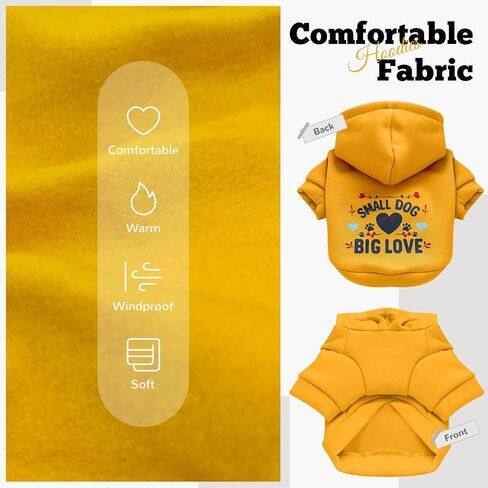 Small Dog Hoodie Clothes Cute Pink Princess Fleece Dog Sweater for Small Dogs Cats Girl Warm Puppy Sweatshirt with Leash D Ring Fall Winter Small Pet Outfits Chihuahua Yorkie Shihtzu(Pink,M) in Kuwait