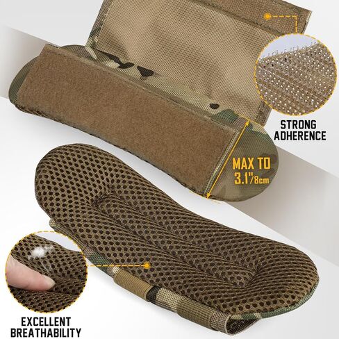 LIVANS Tactical Plate Carrier Shoulder Pads, 2 Pack Shoulder Strap Pad Backpack Strap Cushion Pads Vest Shoulder Pads Bag Strap Pad Backpack Accessories Fit Up to 3.1" Strap in Saudi Arabia