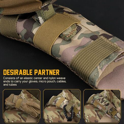 LIVANS Tactical Plate Carrier Shoulder Pads, 2 Pack Shoulder Strap Pad Backpack Strap Cushion Pads Vest Shoulder Pads Bag Strap Pad Backpack Accessories Fit Up to 3.1" Strap in Saudi Arabia