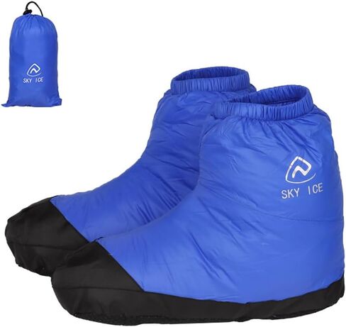 LIXADA Down Booties Warm Socks Waterproof Down Slipper Boots Lightweight Down Socks Stuffed Booties Down Feet Covers for Men Women in Saudi Arabia