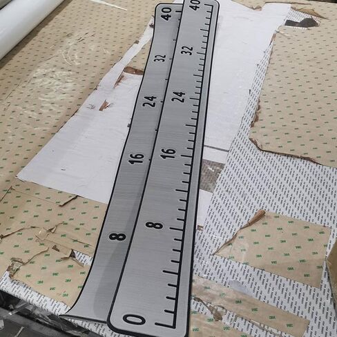 High-Quality Fishing Ruler 40 Inches EVA Foam Fishing Ruler Waterproof Measuring Mat Backing Adhesive Foam Sticker Fish Measure Ruler(40") (Gray) in Saudi Arabia