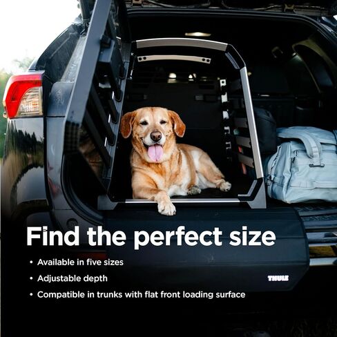 Thule Allax Safe Dog Crate for Road Travel - High-Strength Aluminum Construction - Adjustable for a Perfect Dog and Vehicle fit in Saudi Arabia