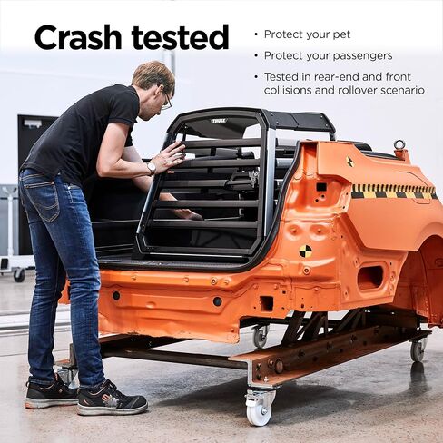 Thule Allax Safe Dog Crate for Road Travel - High-Strength Aluminum Construction - Adjustable for a Perfect Dog and Vehicle fit in Saudi Arabia