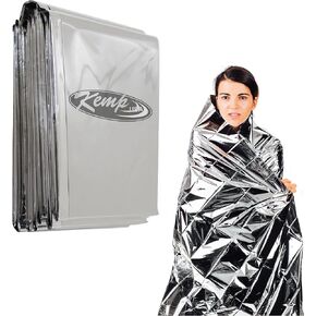 Kemp USA Emergency Mylar Blanket - Pack of 25, Lightweight Multipurpose First Aid Blanket, Used by US Customs & Border Patrol for Survival Gear and Supplies, Ideal for Bug Out Bag & Emergency Kit