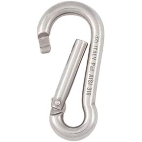 Kong Stainless Steel Carabiner Carabiner Snap Hook Key-Lock AISI316 60mm