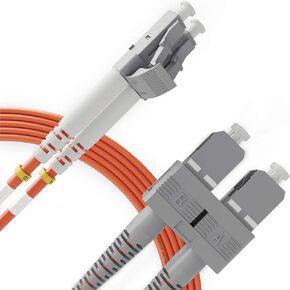 LC to ST Fiber Patch Cable Multimode Duplex - 1m (3.28ft) - 50/125um OM2 LSZH - Beyondtech PureOptics Cable Series
