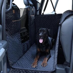 Lekereise Truck Dog Seat Cover Back Seat - Dog Car Seat Cover for Back Seat for Truck with Door Protection, Dog Hammock of Full Size Crew Cab Trucks with Fold Up Seat