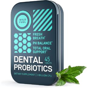 Oral Probiotics for Mouth Bad Breath - Dental Probiotics for Teeth and Gums - 3 Billion CFU Advanced Bad Breath Treatment for Mouth Health - 90 Prebiotic and Probiotic Lactobacillus Salivarius Tablets