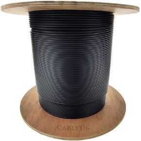 2 كابل ألياف بصرية داخلي/خارجي، متعدد الأوضاع 50/125 OM3، GR-409-CORE، 10 جيجابت، أسود، مصنف للناهض، بكرة، 1000 قدم in Kuwait