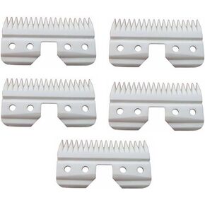 5pcs Ceramic Blades for Most Andis Oster Wahl AG A5 Hair Clippers Cutters Trimmer Beard Dog Grooming Blade Replacement