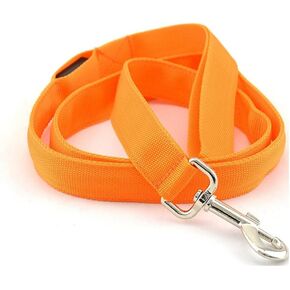 Pet Led Dog Glow in Dark Adjustable Luminous Collar Rechargable Light Up Dog Leashes (Yellow)
