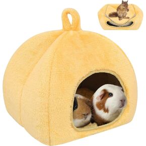 Guinea Pig Bed,Guinea Pig Hideout Cozy Hamster Cave Guinea Pig Hide Plush Calming Hideout. Bunny Hideout House Cage Accessories for Small Animals.