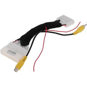 Front Rear View Camera Adapter Wire Harness Cable for Nissan Sylphy X-Trail Altima Tiida Stabilise Backup Camera Wiring Harness Plastic,Metal 1 Pcs