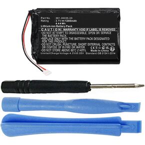 1200mAh 361-00035-03, 361-00035-07 Battery Replacement Compatible with Garmin Nuvi 2405, 2447, 2455LT, 2457, 2475LT, 2495LMT, 2505, 2547, 2555LMT, 2555LT, 2557, 2597LMT, 2789LMT GPS Units