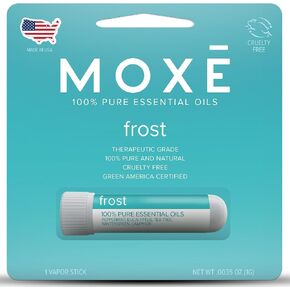 MOXE Frost - Energizing Aromatherapy Nasal Inhaler - Alleviate Headaches, Boost Focus & Energy - Cooling Sinus Blaster - Includes Peppermint, Eucalyptus, & Wintergreen Essential Oils - USA (3-Pack)