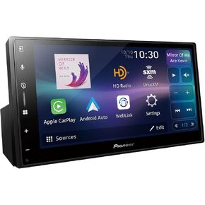 Pioneer DMH-W3050NEX 6.8" Double Din Multimedia Digital Media Receiver, Wireless Apple CarPlay and Android Auto, HD Radio, Bluetooth, Backup Camera Compatible, Touchscreen, One Touch Navigation