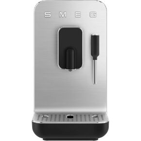 Smeg Fully Automatic Coffee Machine with Steam, Black BCC12BLMUS, Whole Bean Grinder and Titan Renew Water Tank