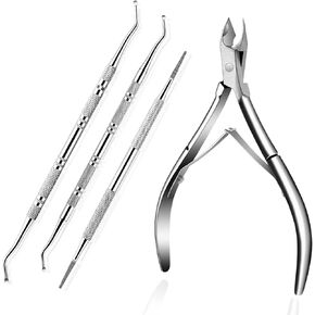 7-Pack Ingrown Toenail Tool, Ingrown Toenail File and Ingrown Toenail Lifters, Professional Surgical Safe Nail Treatment Pedicure Tool Kit Under Nail Cleaner Tools Pain Relief