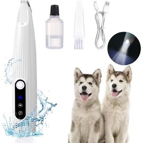 Dog Paw Trimmer, Dog Grooming Kit for Small Dogs Paw Trimmer, Saffory Dog Trimmer with LED Light for Precision Trimming, Pet Electric Shaver for Cats, Dogs Paw Hair, Ears, Face, Rump and Eyes Groom