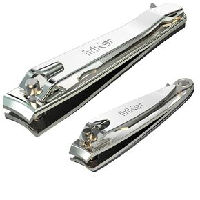 firiKer Nail Clipper Set,Premium Stainless Steel Fingernail and Toenail Clipper Cutters, Fingernail Clipper Cutters Sets with Nail File Sharp,Effortless Stainless Steel Nail Clippers for Men & Women
