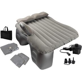 Inflatable SUV Car Air Mattress Back Seat Car Bed, Thickened Car Camping Mattress with Air Electric Pump,Two Pillows and Carry Bag, SUV Air Mattress for Car 56"X34", Blow Up Car Mattress Olivia&Aiden