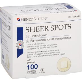 Adhesive Sheer Spot Bandage 7/8" - 100 Per Box