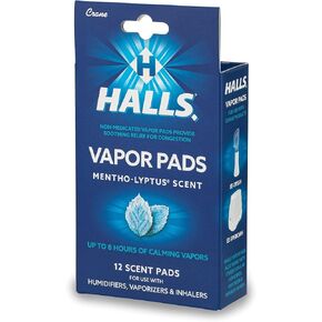 Crane Halls Scented Vapor Pads, Metho-Lyptus, 12 Count