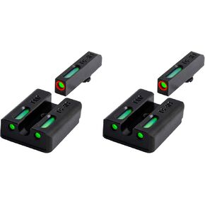 TruGlo Pro TFK Fiber Optic and Tritium Glock Pistol Laser Sight Accessories with Front Focus Lock, Fortress Finish Protection for Taurus (2 Pack)