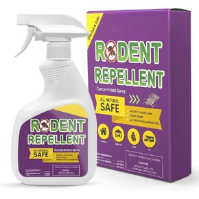 Rodent Repellent Spray, Mice Repellent Indoors, Mouse Repellent Spray for Car Engines, Rat Deterrent Spray for House, Peppermint to Repel Mice and Rats, RV Rodent Repellant, Keep Mice Away-1P