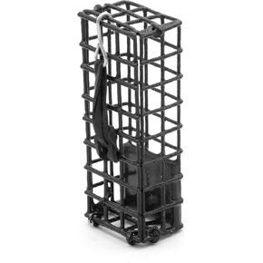AirFly Crab Bait Small Cage for Crab Loops, Traps, Pots, Hoop Nets, Weighted Vinyl-Coated Wire, 4"x2"x1"