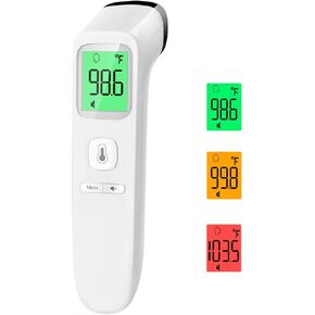 Viproud Thermometer for Adults and Kids, Forehead No-Touch Thermometer with Fever Alarm, Accurate and Easy-to-use Thermometer for Home use