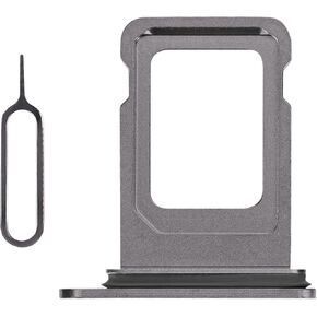 for iPhone X Black SIM Card Slot Replacement for iPhone 10 Card Tray Holder Adapter Single SIM Version with Waterproof Rubber Ring Repair Fix Kit Card Removal Tool for A1865 A1901 A1902